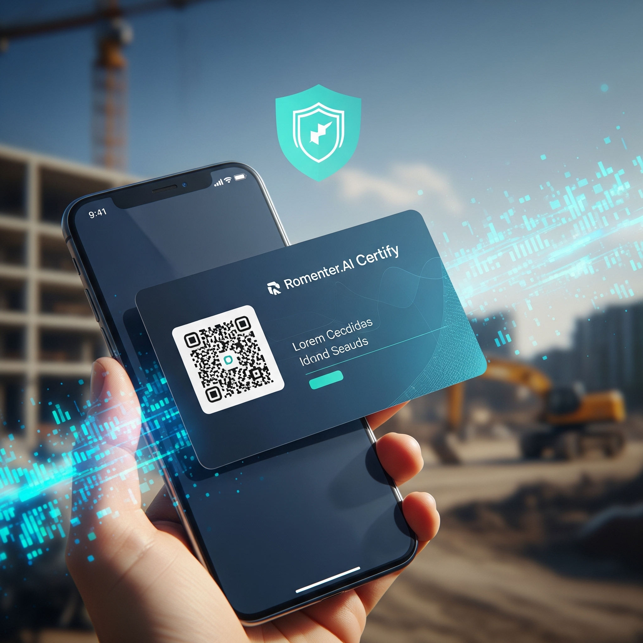 Romenter.AI Certify conceptual graphic